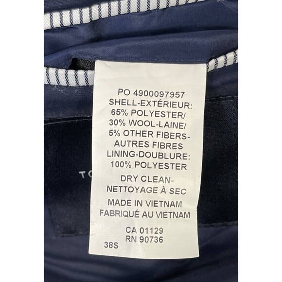 Tommy Hilfiger Men's Red and Blue Coat M Wool Blend - Picture 8 of 9